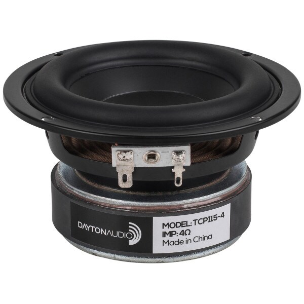 Main product image for Dayton Audio TCP115-4 4" Treated Paper Cone Midbas 295-415